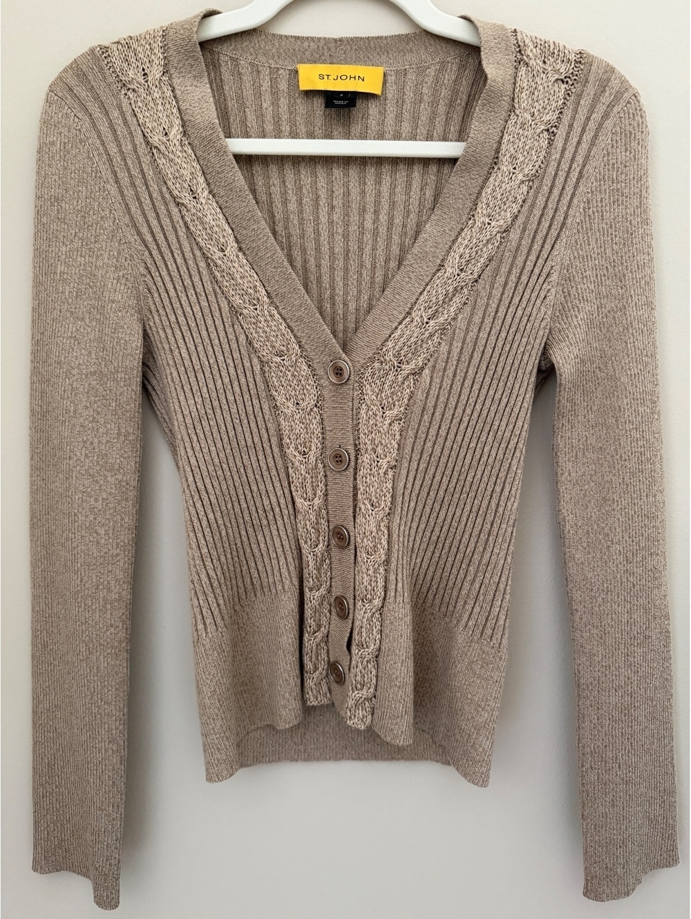 St. John PS cardigan, quiet luxury, perfect
